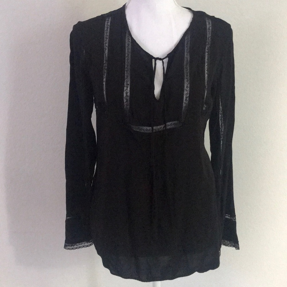 Lace trim top